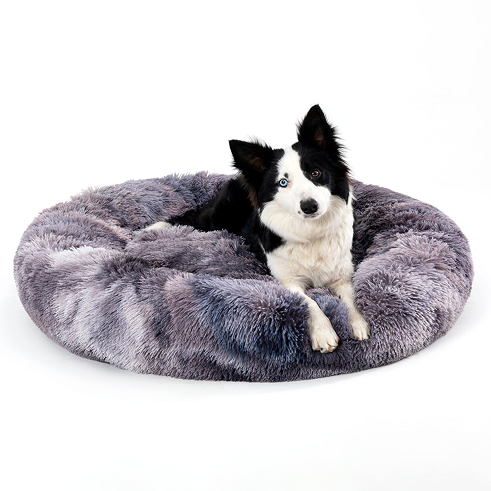 Fluffy Calming Donut Pet Bed for Cozy, Happy Sleep