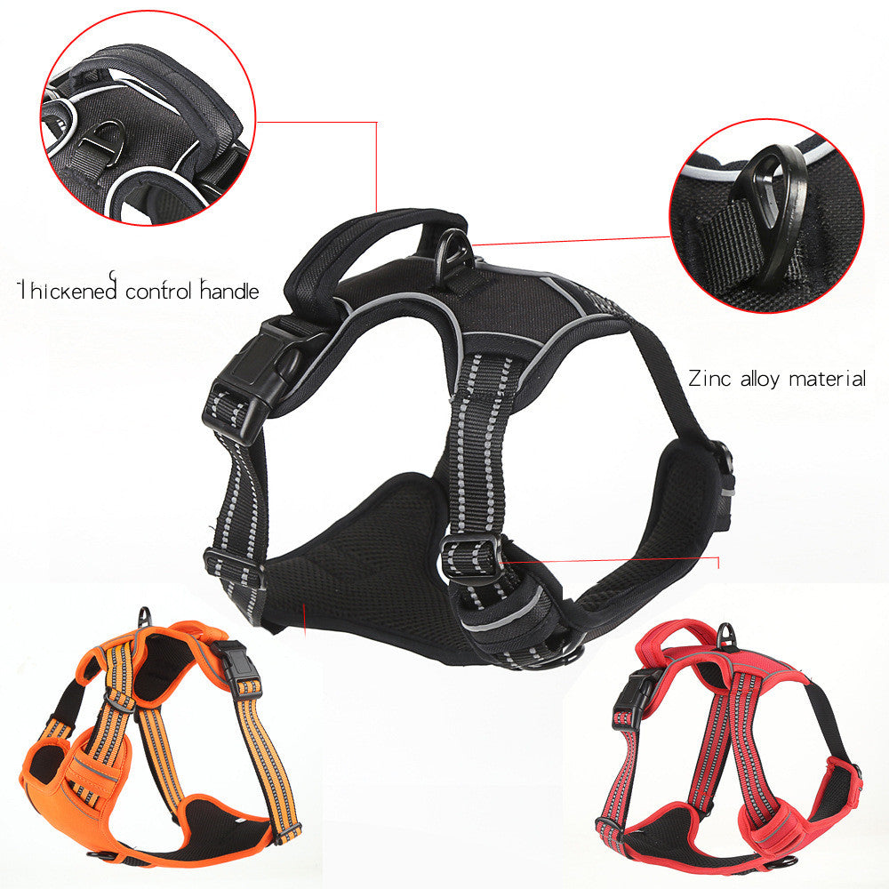 No-Pull Reflective Dog Harness for Safe, Comfy Walks
