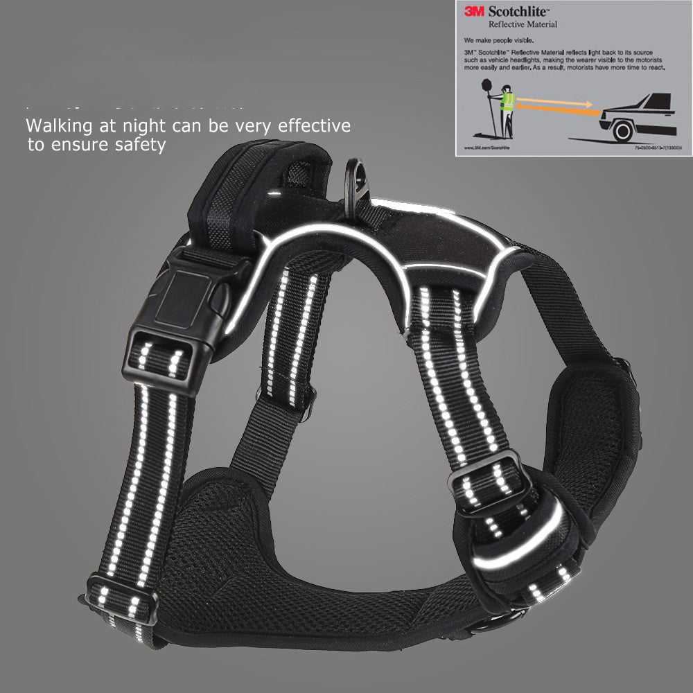 No-Pull Reflective Dog Harness for Safe, Comfy Walks