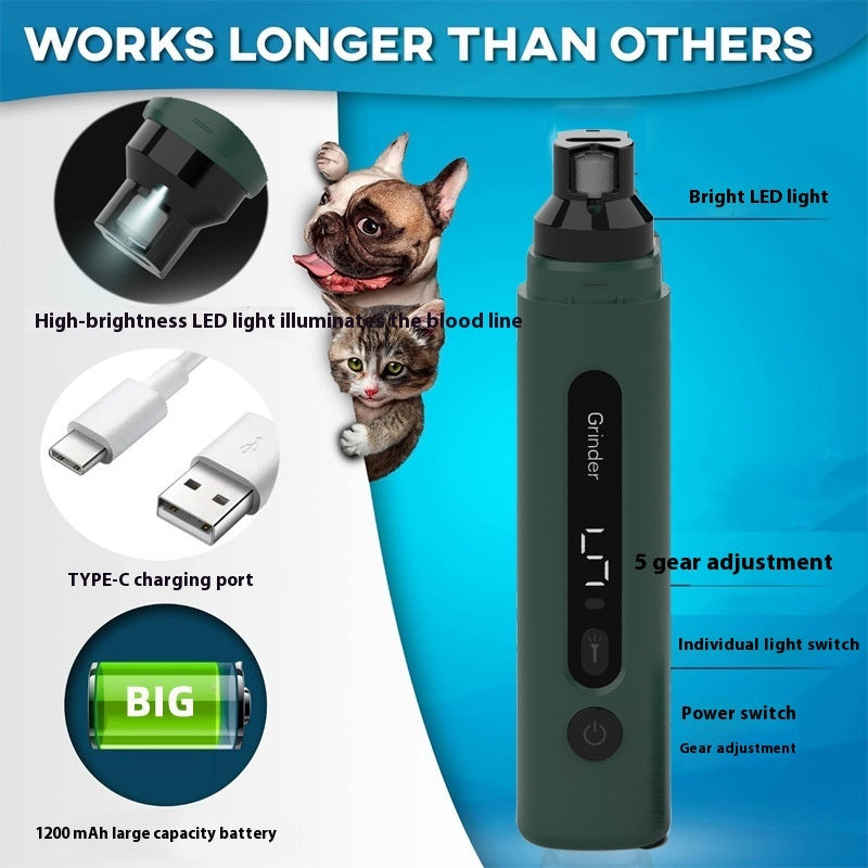 Rechargeable Nail Trimmer for Safe, Easy Pet Care