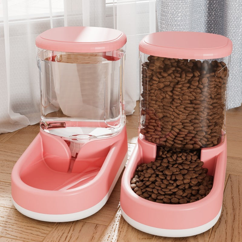 Automatic Pet Feeder & Water Fountain for Happy, Hydrated Pets