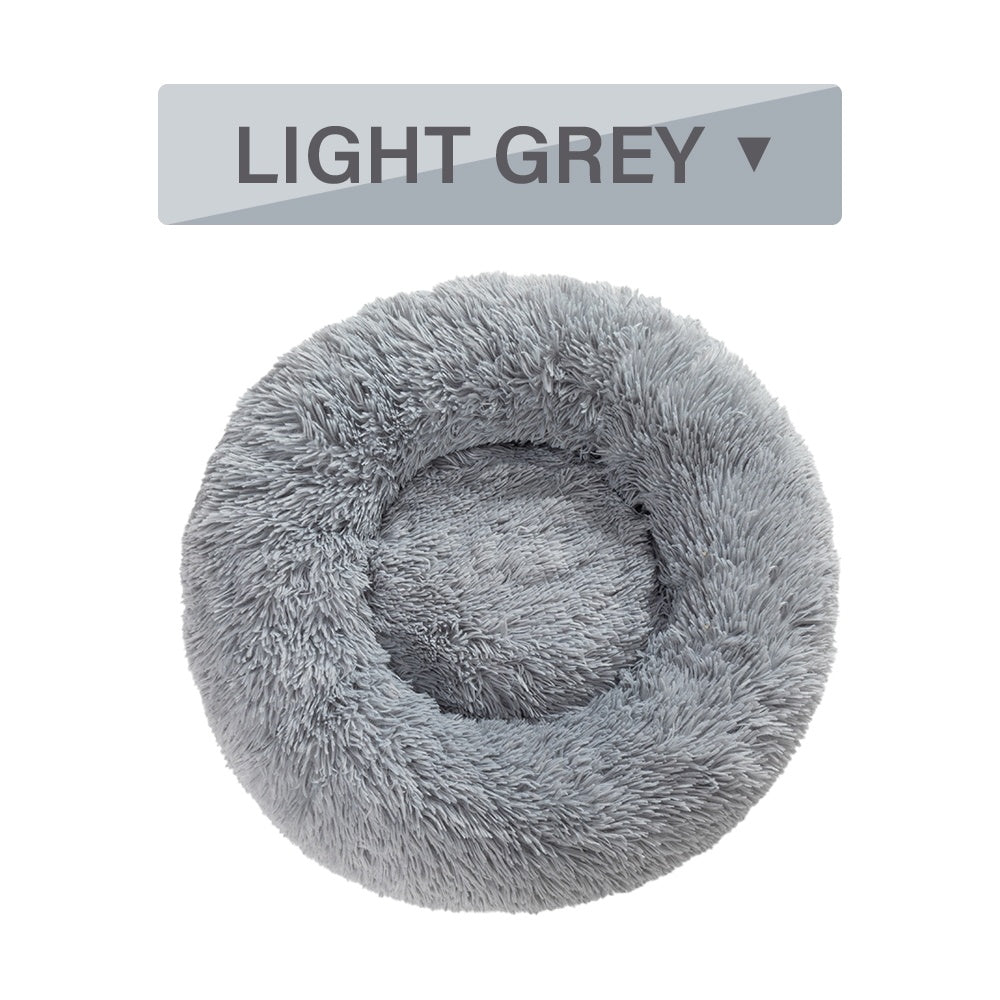Fluffy Calming Donut Pet Bed for Cozy, Happy Sleep