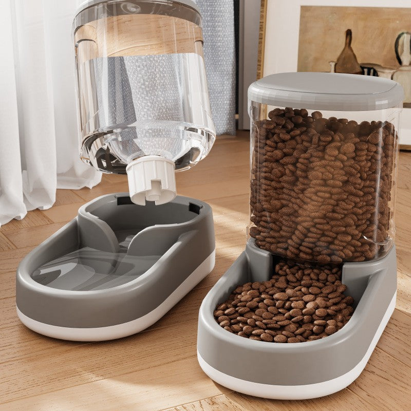 Automatic Pet Feeder & Water Fountain for Happy, Hydrated Pets